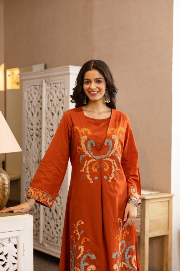 Stylish Long Cotton Co-Ord Set