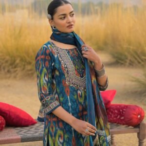 Ikkat Print Cotton 3PC Set