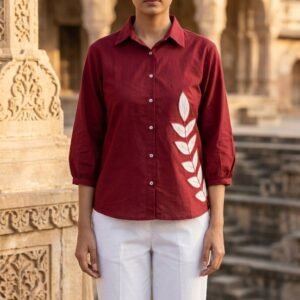 Cotton Flex Shirt With Appliqué Work