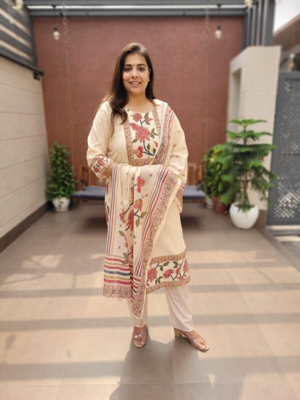 Kantha Handwork Cotton Digital 3PC Set