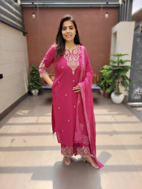 Embroidered Cotton 3PC Set