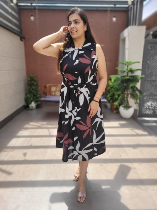 A-Line Rayon Middle Gown