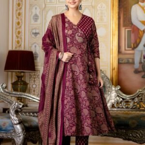 Anarkali Cotton 3PC Set