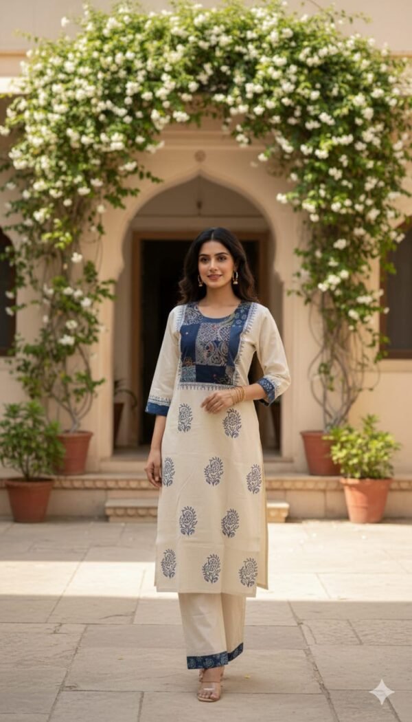 Ajrakh Cotton Flex 2PC Set