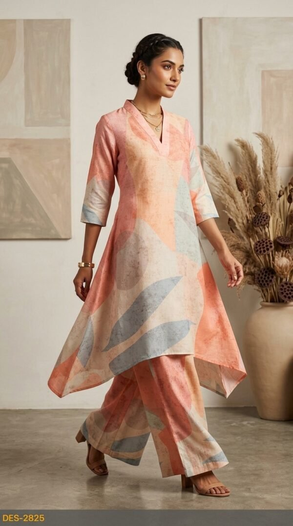 Linen 2PC Set with Asymmetric Cut