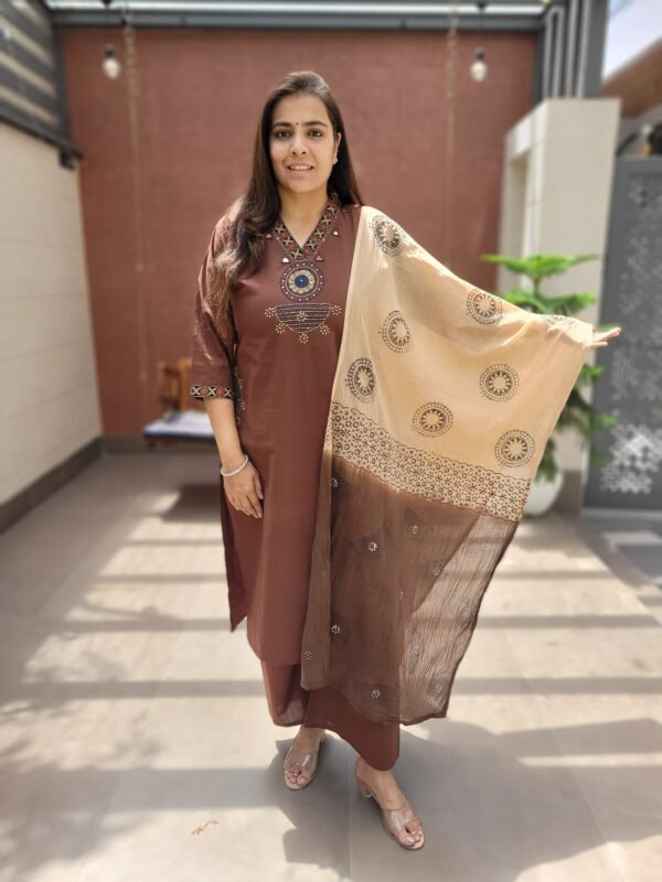 Dabu Cotton 3PC Set with Handblock Print