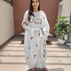 Mul Cotton 3PC Set Fully Embroidered