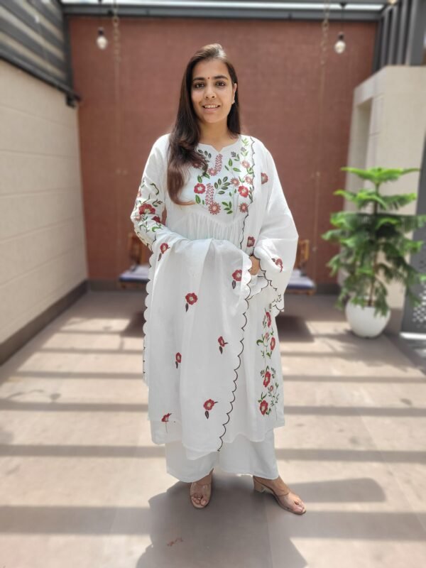 Mul Cotton 3PC Set Fully Embroidered