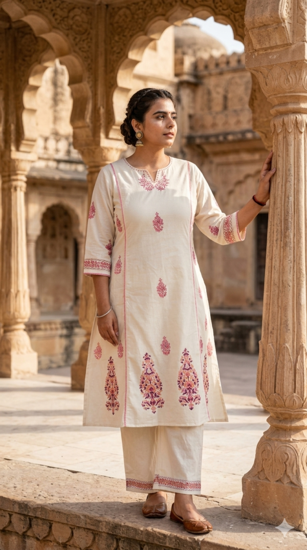 Handblock Cotton 2PC Set