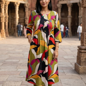 Gajji Silk 2PC Set with Pintucks Detailing