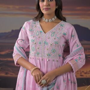 Anarkali Cotton 3PC Set