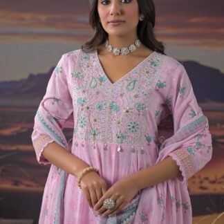 Anarkali Cotton 3PC Set