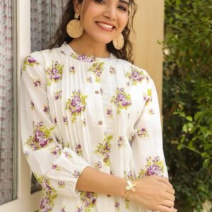 Mul Cotton 2PC Set with Pintucks Detailing