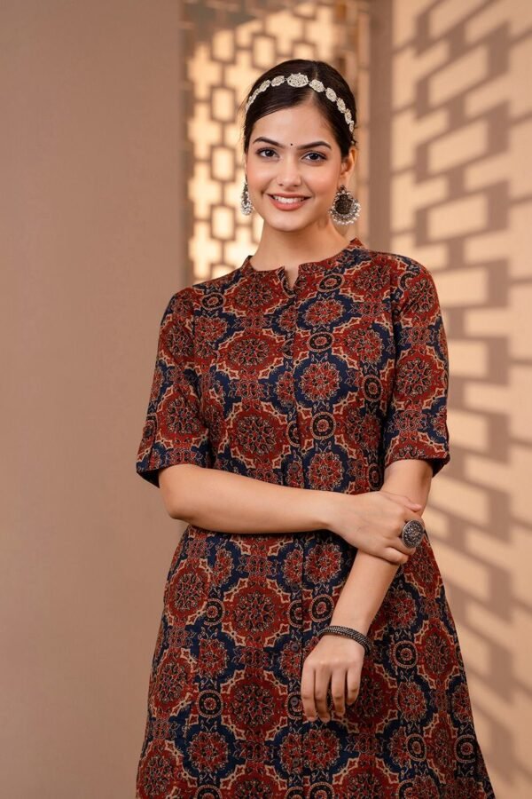 Culottes Palazzo Cotton Set with Ajrakh Print