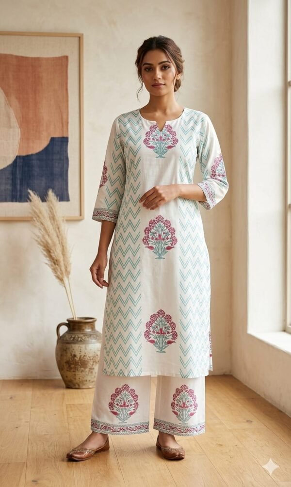 Handblock Cotton 2PC Set