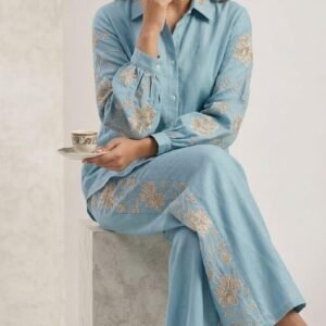 Mul Chanderi Co-Ord Set