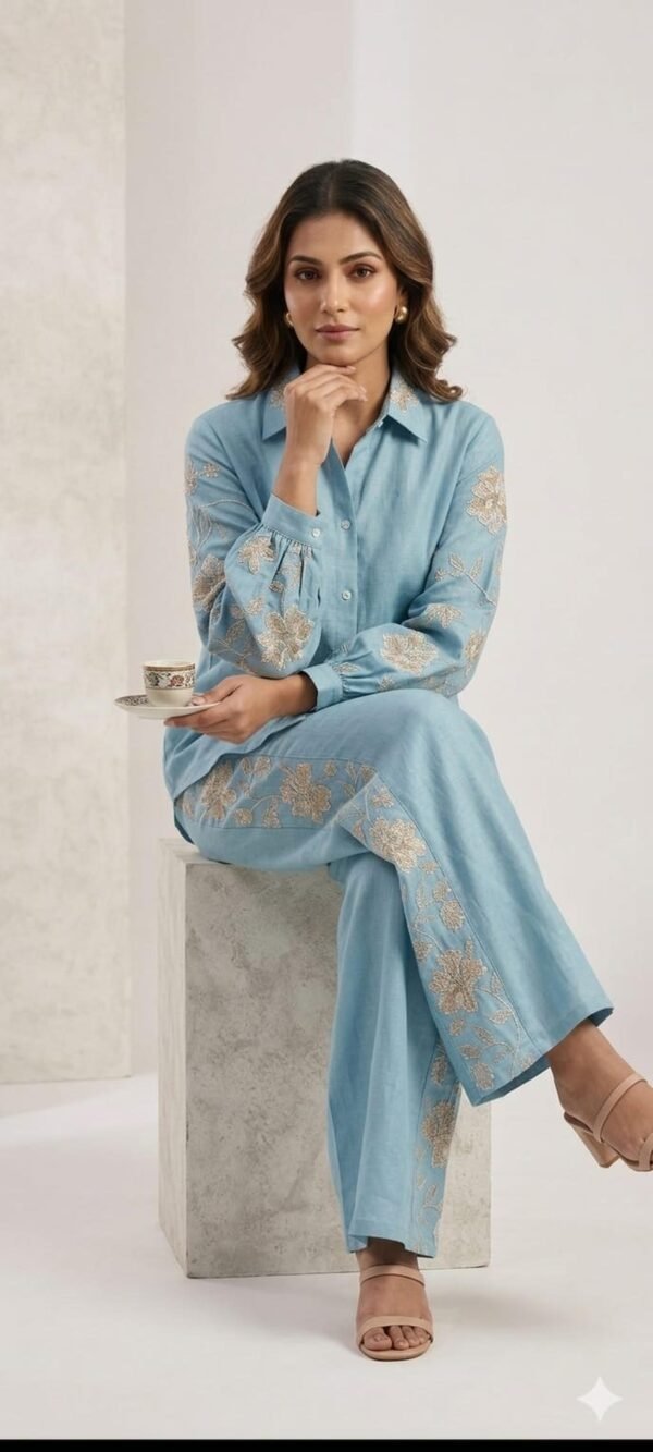 Mul Chanderi Co-Ord Set