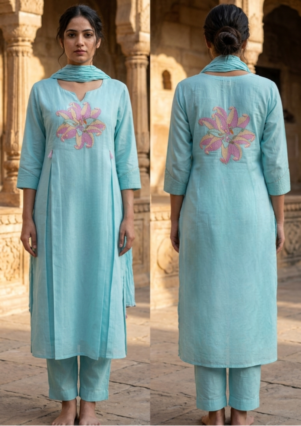 Mul Cotton Embroidered 3PC Set