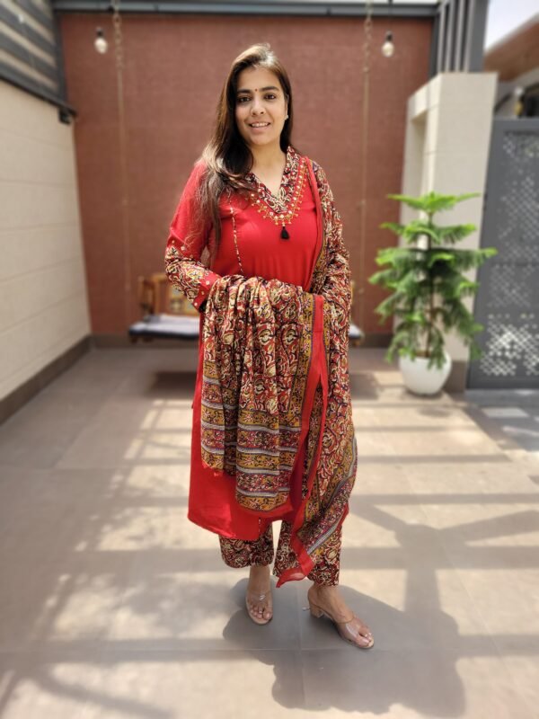 Dabu Cotton with Mirror Work