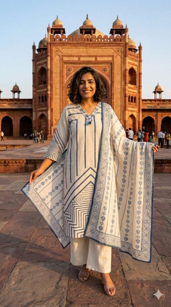 Cotton Flex 3PC Set with Digital Dupatta