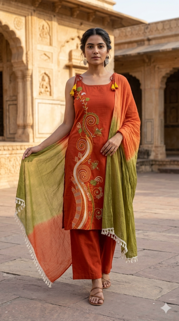 Spaghetti Style Cotton 3PC Set