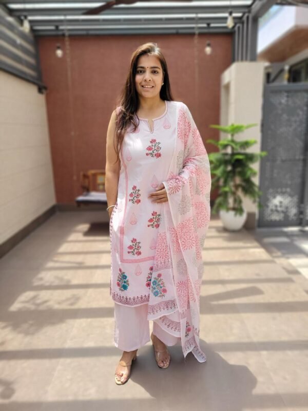 Handblock Printed Cotton 3PC Set