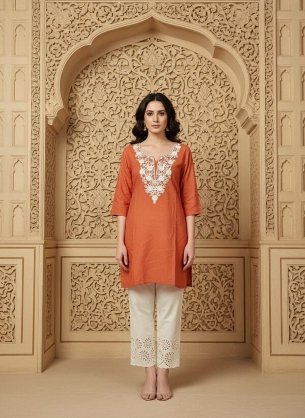 Premium Rayon Chikankari Tunic