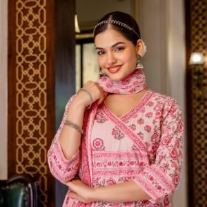 Cotton Angrakha 3PC Set