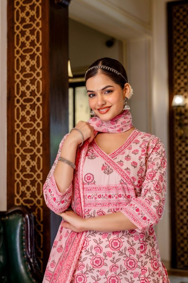 Cotton Angrakha 3PC Set