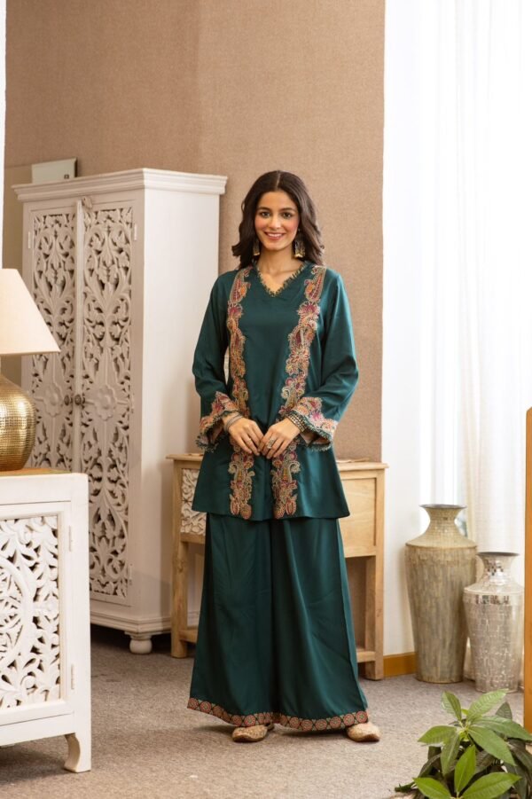 German Rayon Fully Embroidered Co-Ord Set