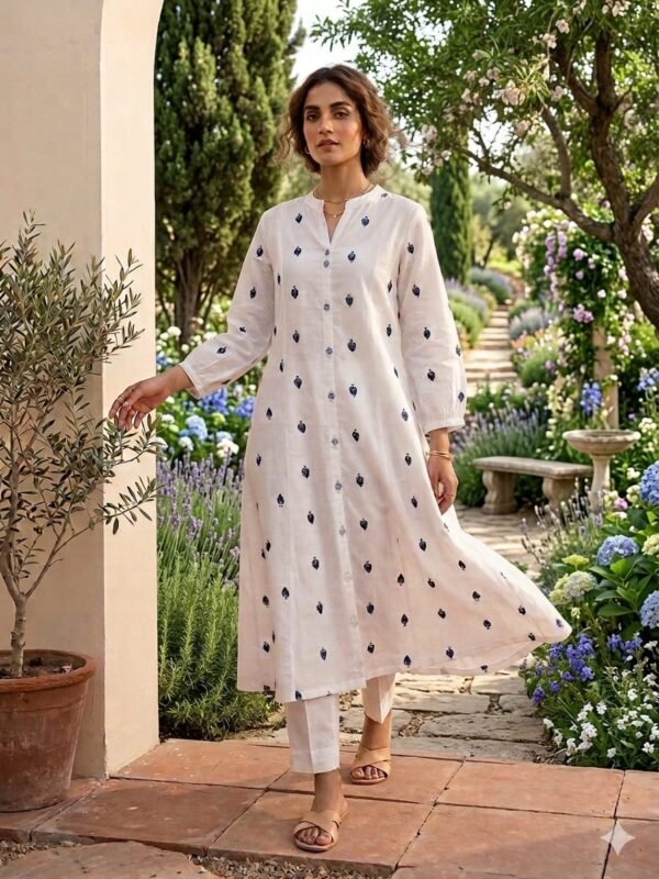 Mul Cotton Embroidered 2PC Set