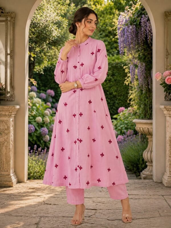 Mul Cotton Embroidered 2PC Set