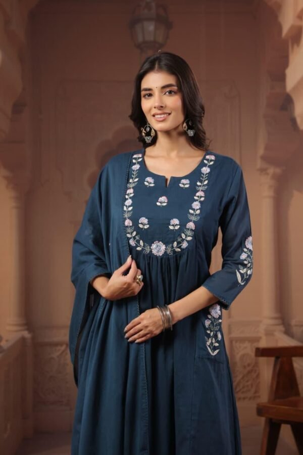 Mul Cotton Embroidered 3PC Set
