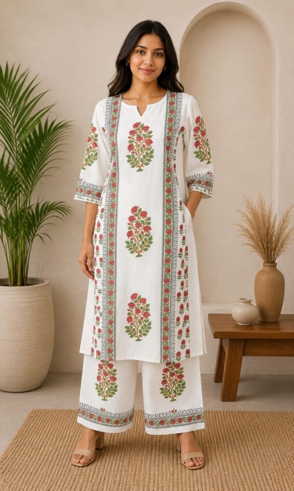 Cotton Handblock Print 2PC Set