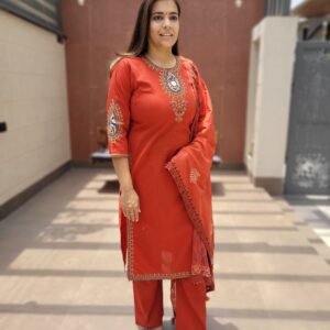 Dabu Cotton Mirror Work 3PC Set