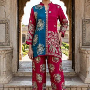 Natural Crepe Co-ord Set