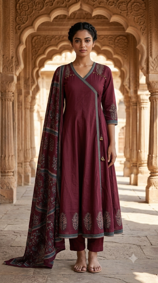 16 Kali Angrakha Anarkali 3PC Set