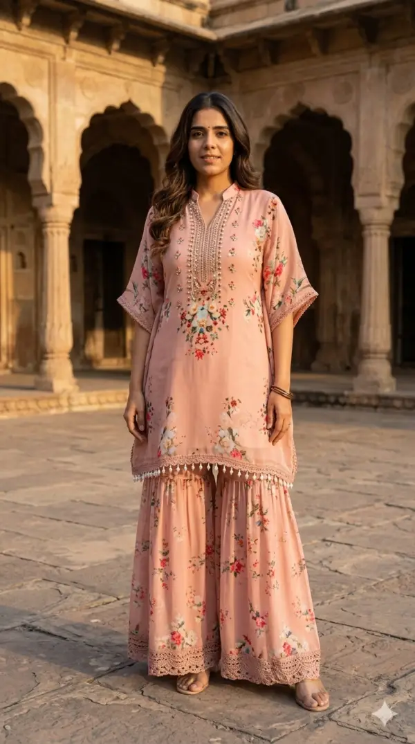 Pure Chinon Partywear Co-ord Set