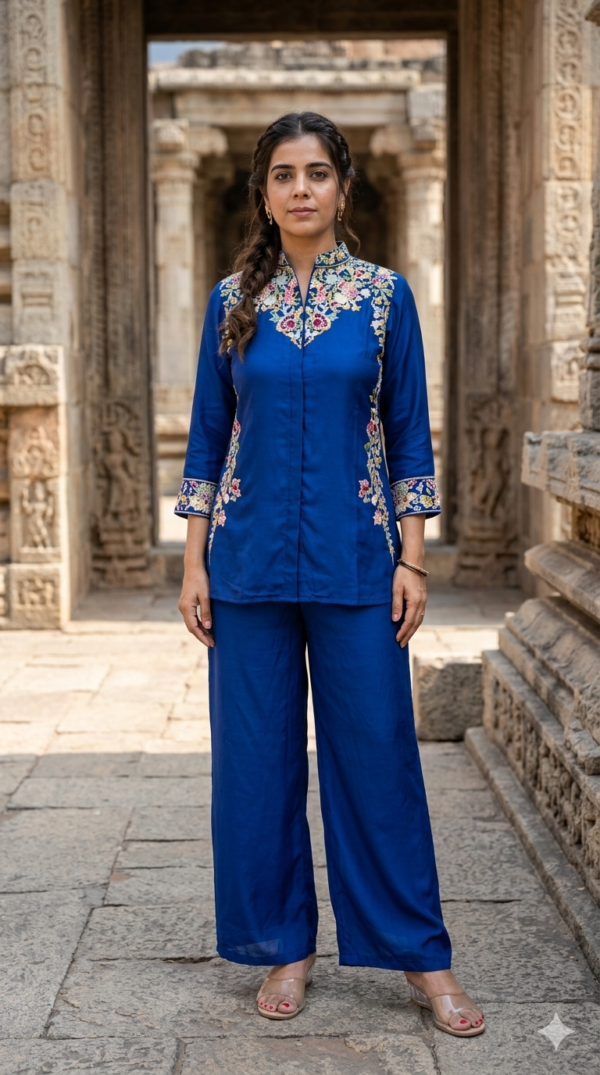Pure Chinon Partywear Co-ord Set