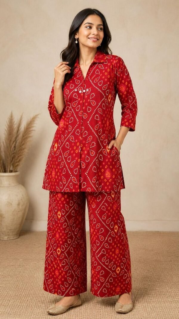 Cotton Handwork Co-Ord Set