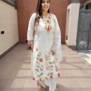 Kora Cotton Embroidered 3PC Set