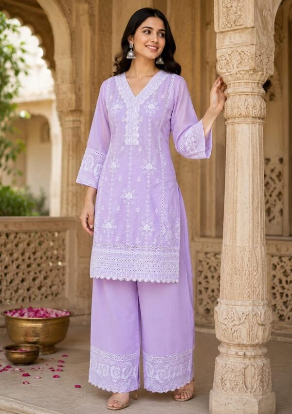 Chikankari Co-ord Set