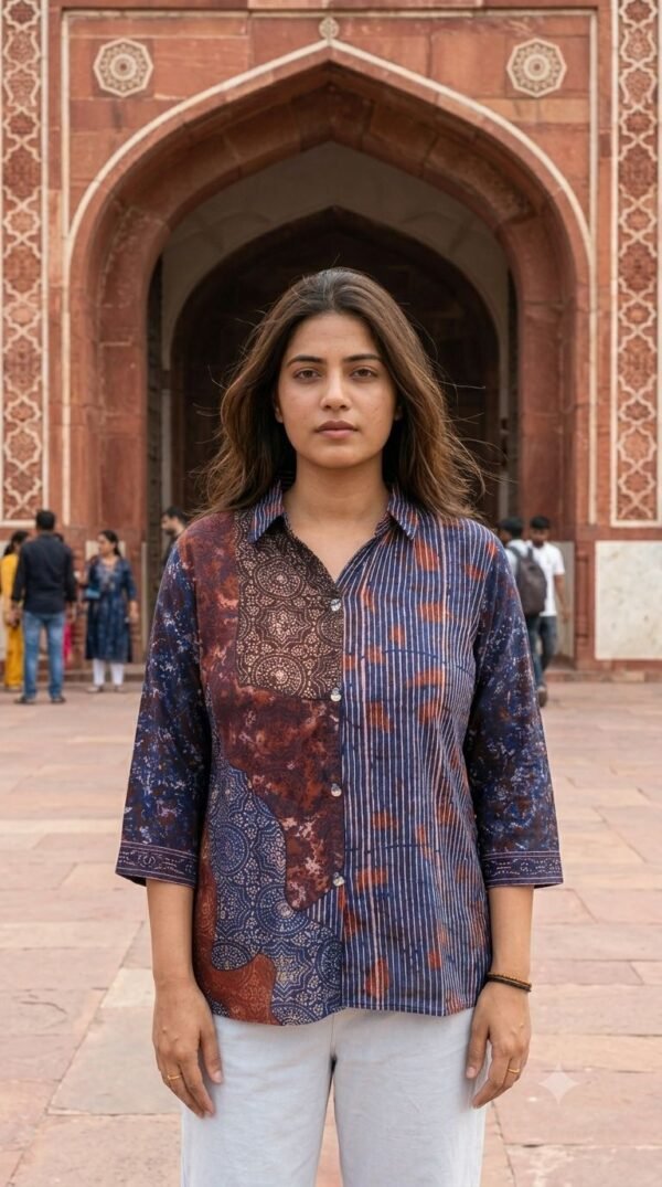 Crepe Handwork Shirt Tunic