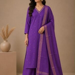 Cotton Zari 3PC Set