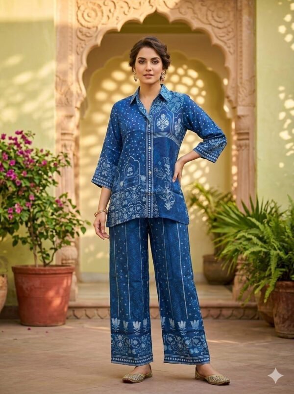 Natural Crepe Stylish Co-Ord Set