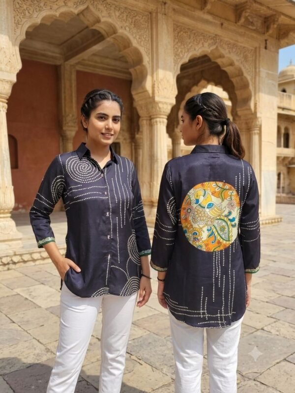 Classic Silk Handwork Shirt Tunic
