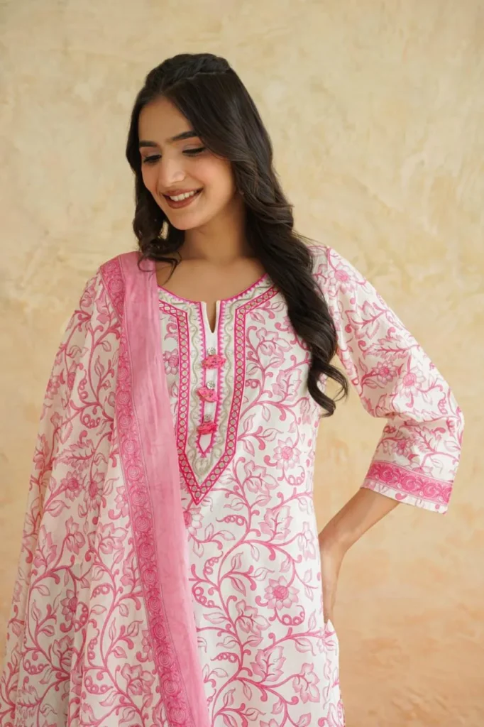 Embroidered Cotton 3PC Set