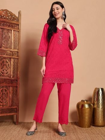 Chikankari Co-ord Set
