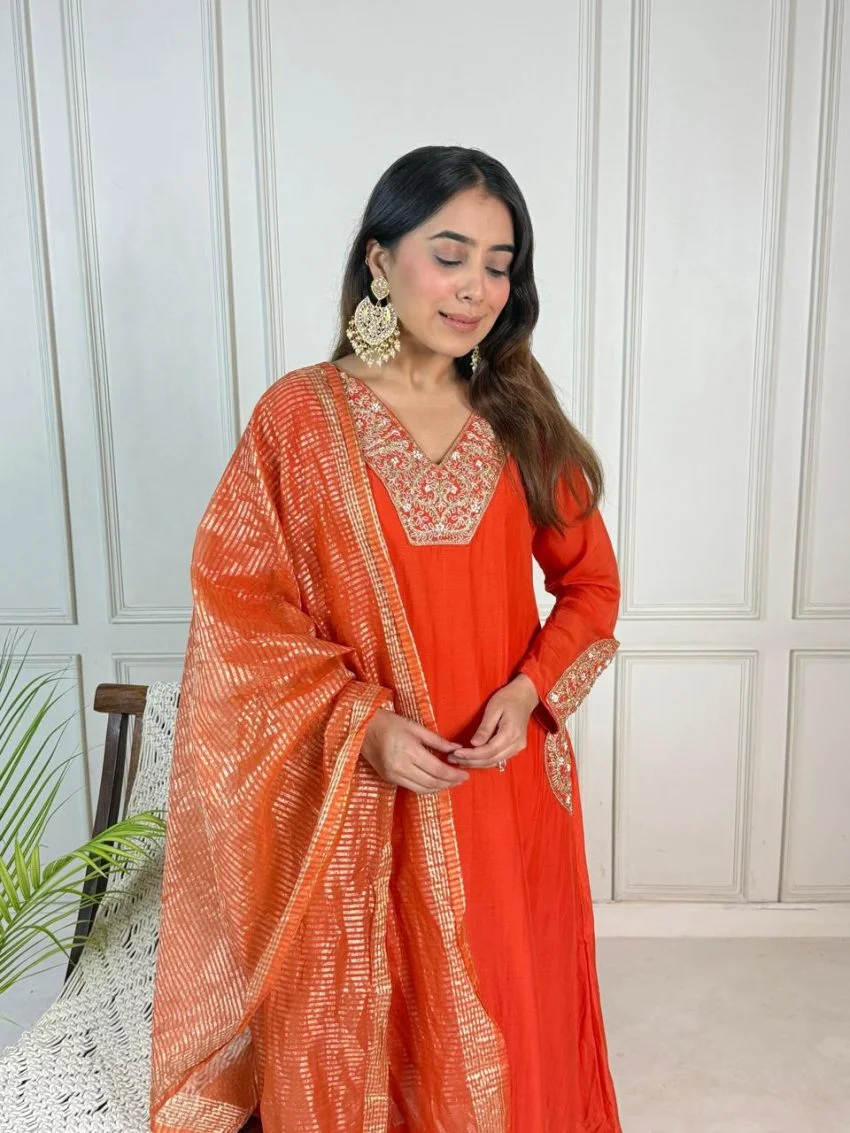 Mul Chanderi 3PC Suit Set