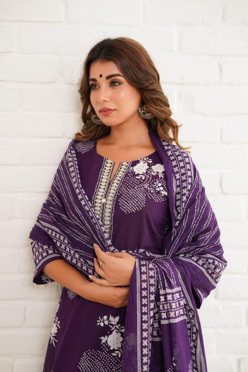 Cotton 3PC Suit Set
